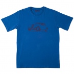 Tシャツ メンズ ブルー（11CV柄） Lサイズ