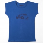 Tシャツ レディース ブルー（11CV柄） Mサイズ