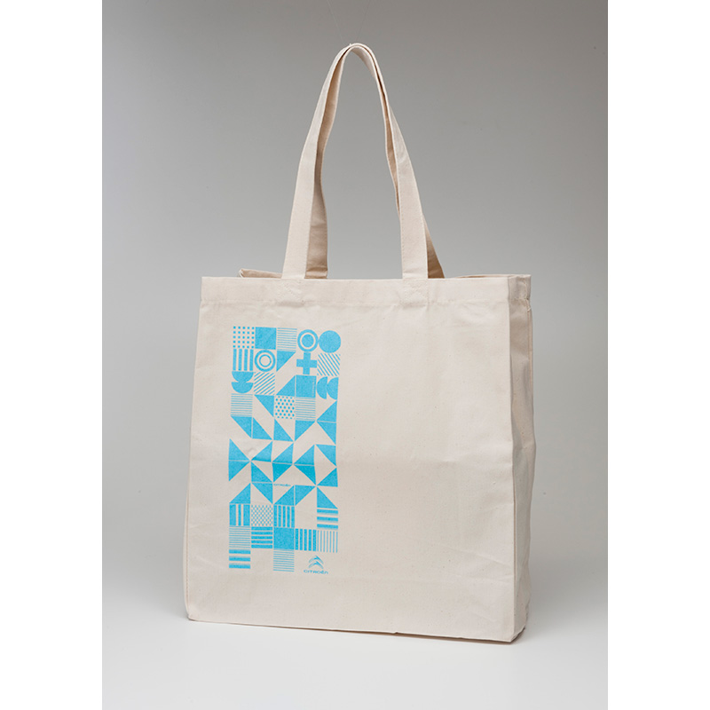 トートバッグ ブルー柄（シトロエンロゴ）